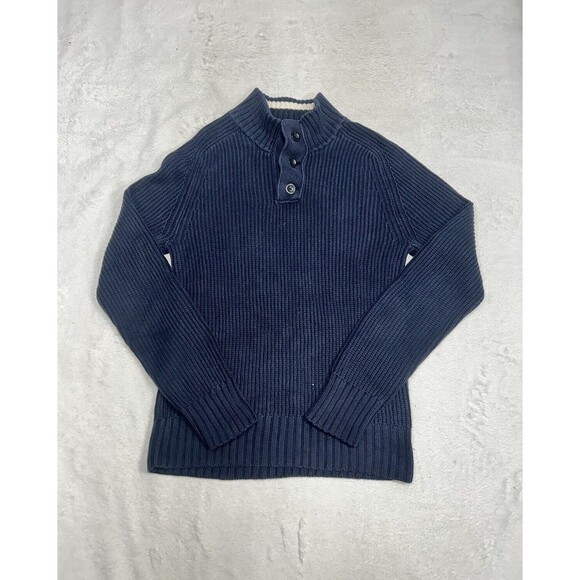 American Eagle Outfitters Knit Sweater Men's Size Medium 1/4 Henley Mock Neck - Picture 1 of 9